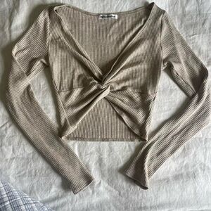Reformation long sleeve knit top